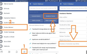 facebook hesap silme