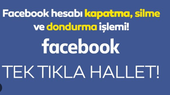 facebook hesap silme